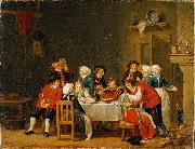 Pehr Hillestrom Convivial Scene in a Peasant's Cottage Germany oil painting artist